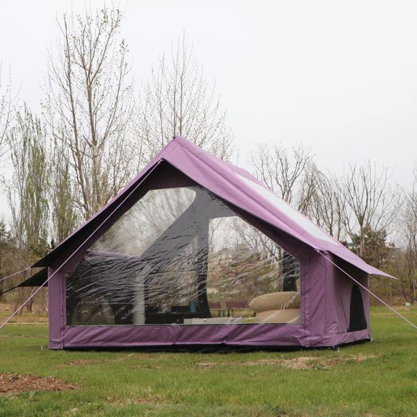 4 cilvēku gaisa telts kempingam